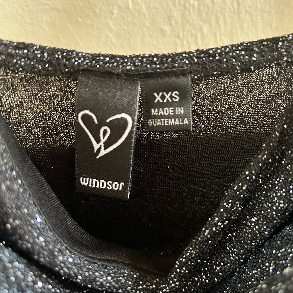 Windsor black glitter skater dress xxs - Picture 4 of 4